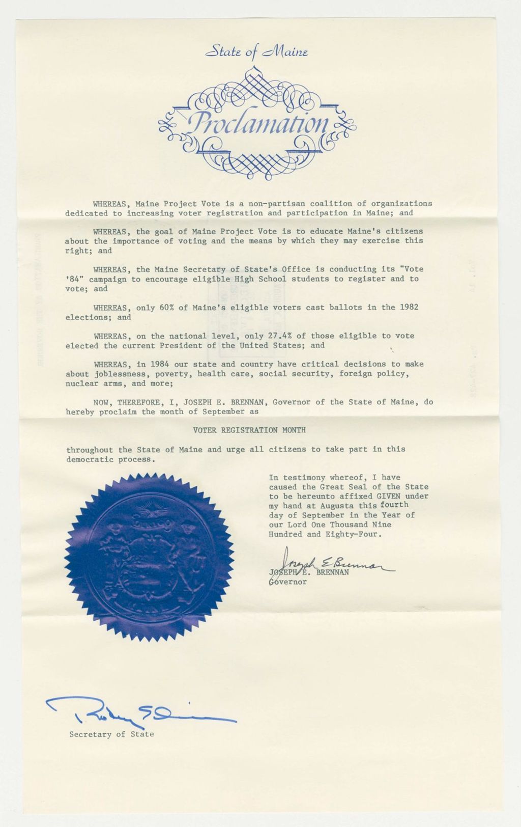 Miniature of Voter Registration Month