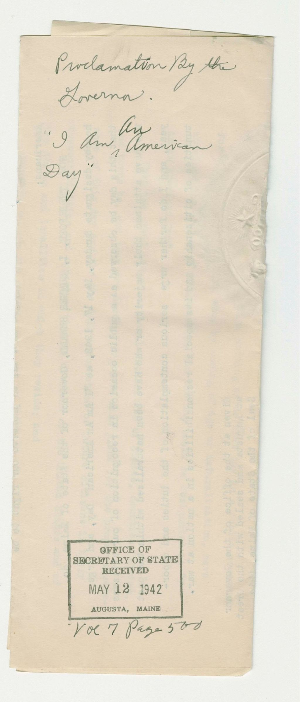 Miniature of "I am an American" Day