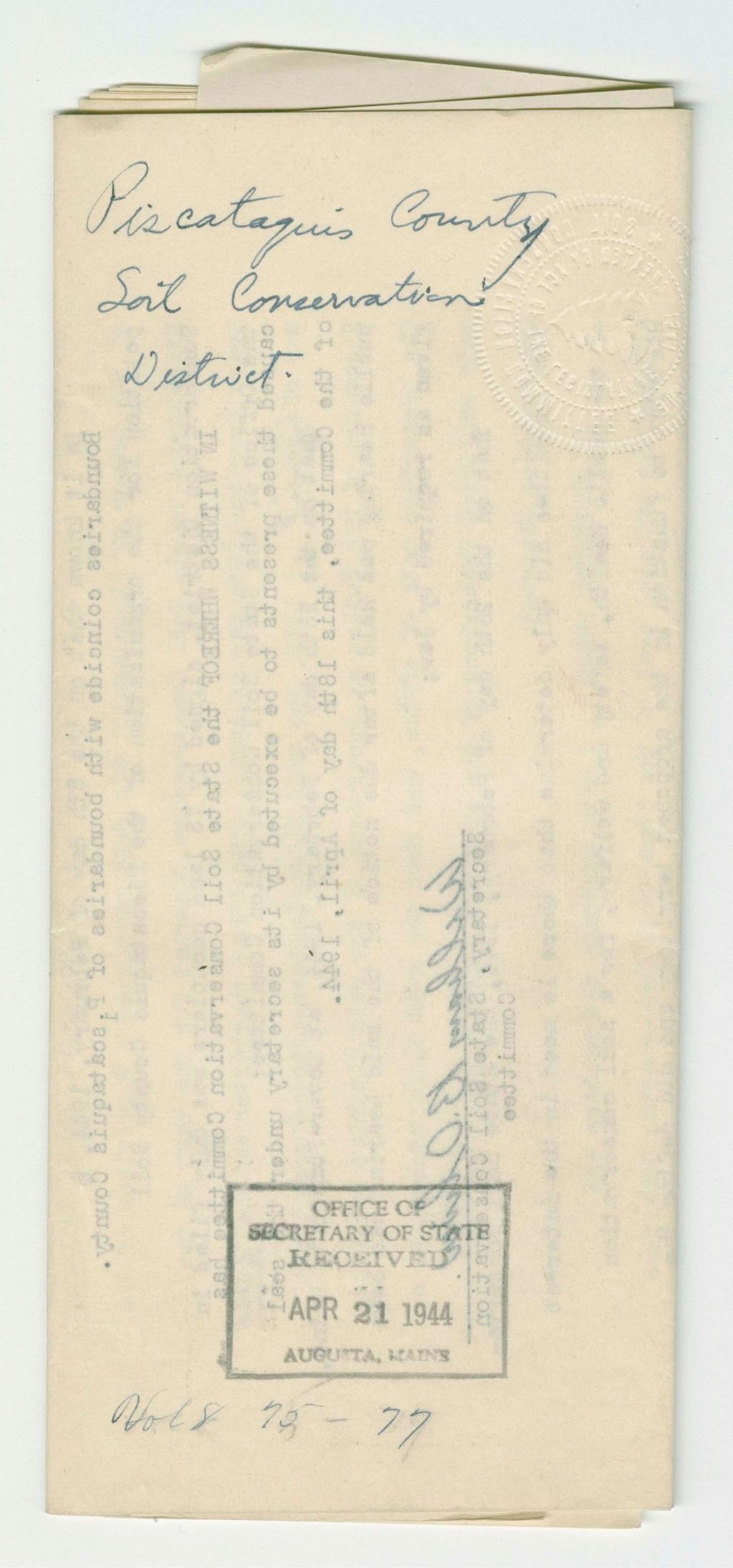 Miniature of Piscataquis County Soil Conservation District