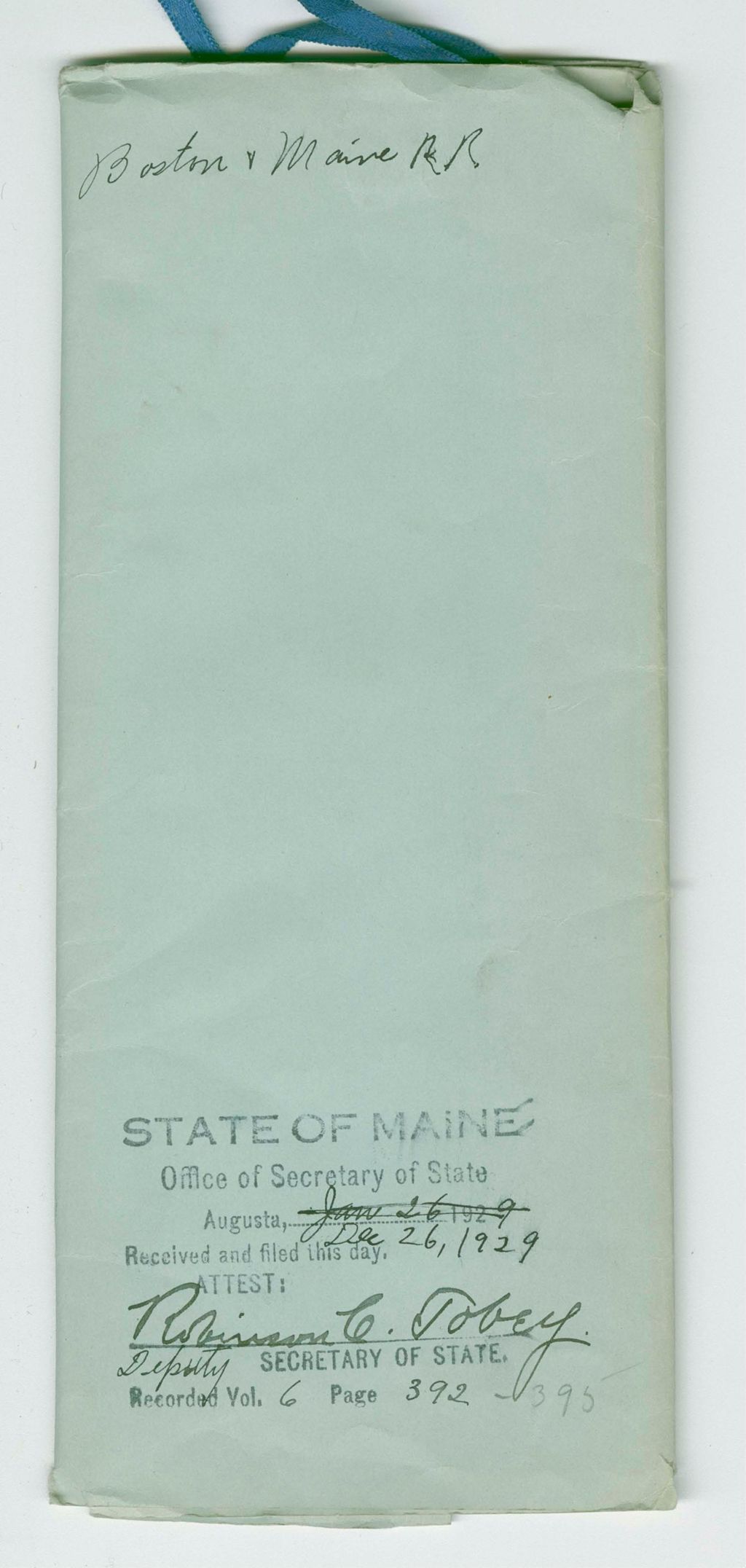 Miniature of Stock of Boston and Maine Railroad