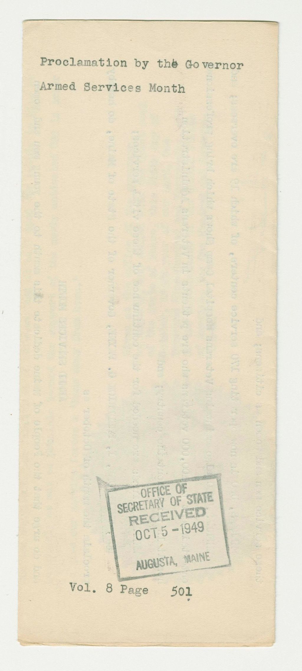 Miniature of Armed Services Month