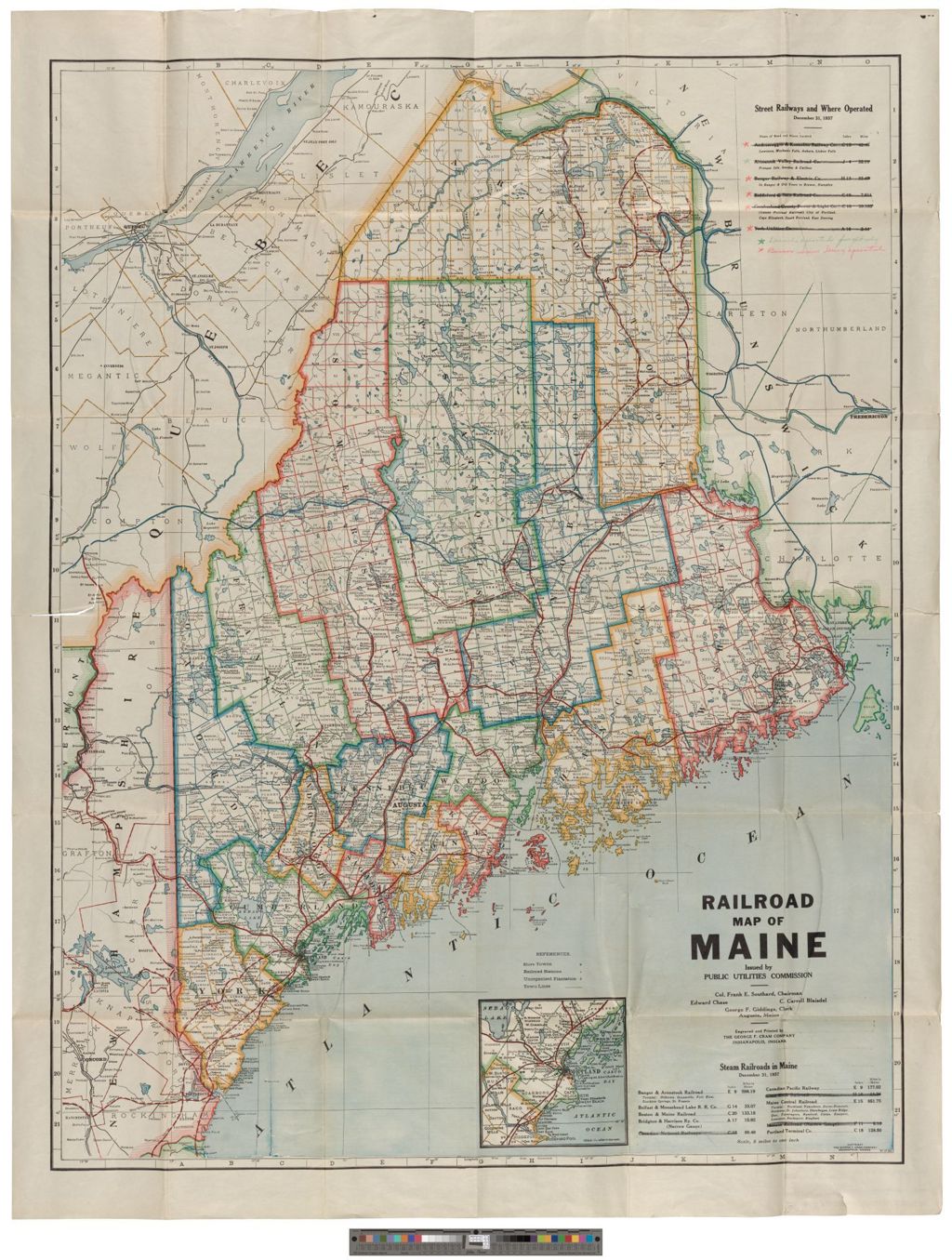 Miniature of Railroad Map of Maine