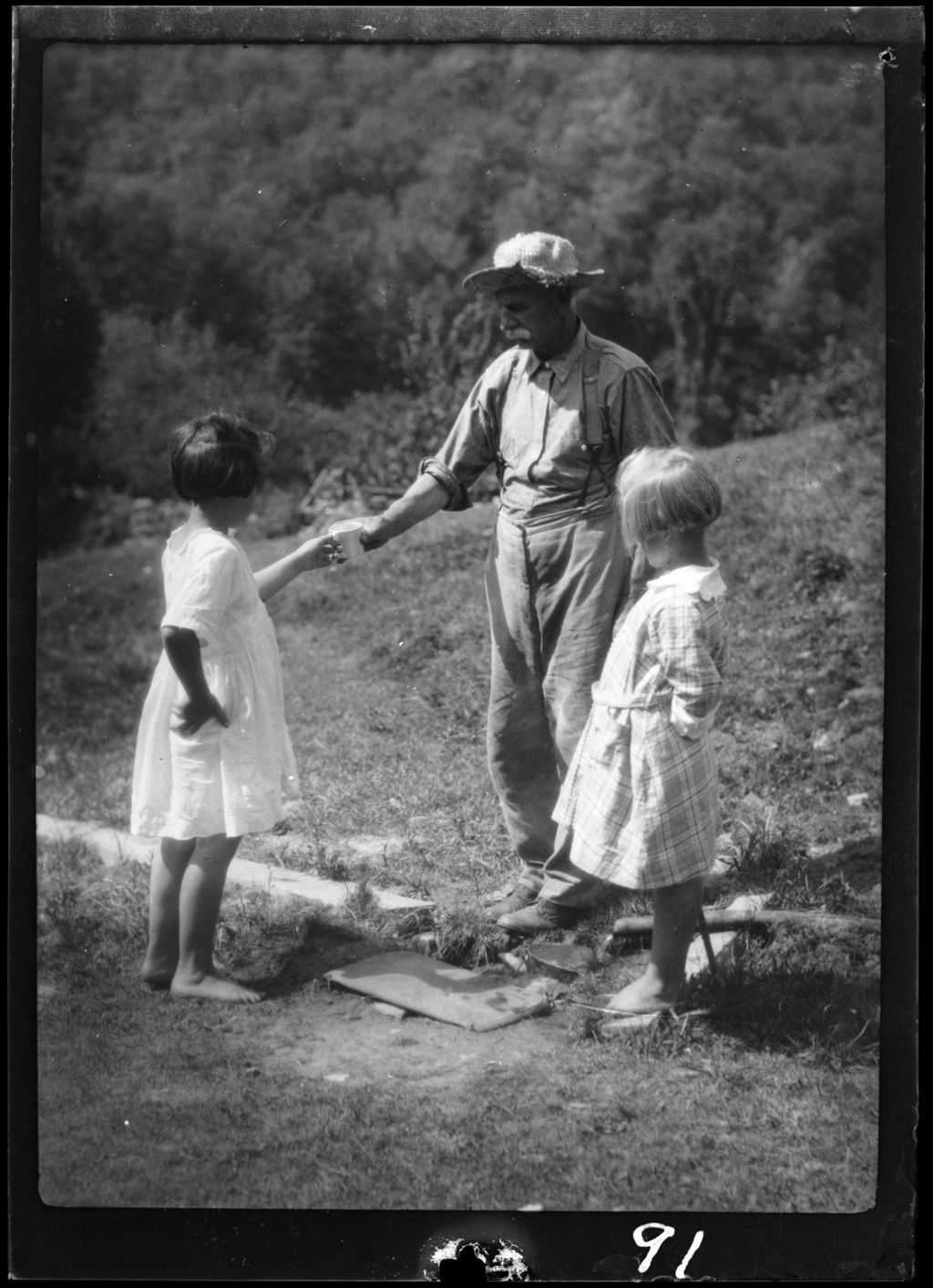 Miniature of Genre- Old Man Give Drink To Young Girl