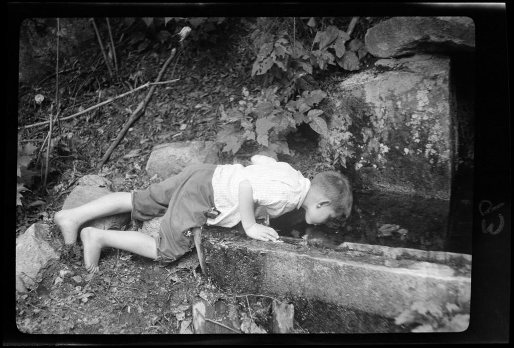 Miniature of Tots- Don Drinks From Spring Basin