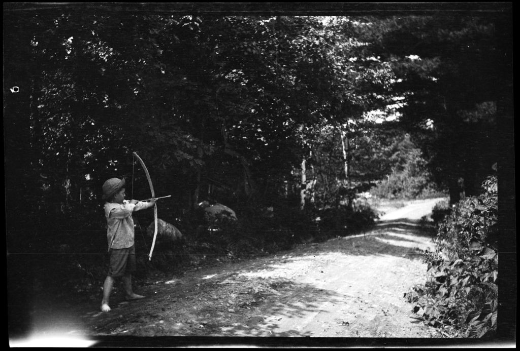Miniature of Tots- Don Shoots Bow At Home