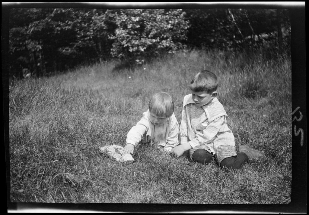 Miniature of Tots- Don And Barb On Grass With Baby Hawk