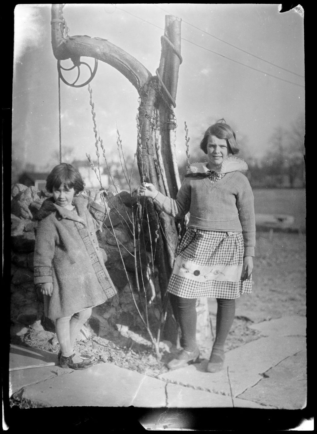 Miniature of Tots- Two Girls By Water Well