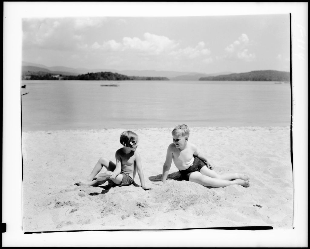 Miniature of Two Young Boys At The Beach