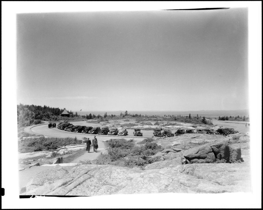 Miniature of Parking Lot At Top Of Cadillac Mountain In Acadia National Park