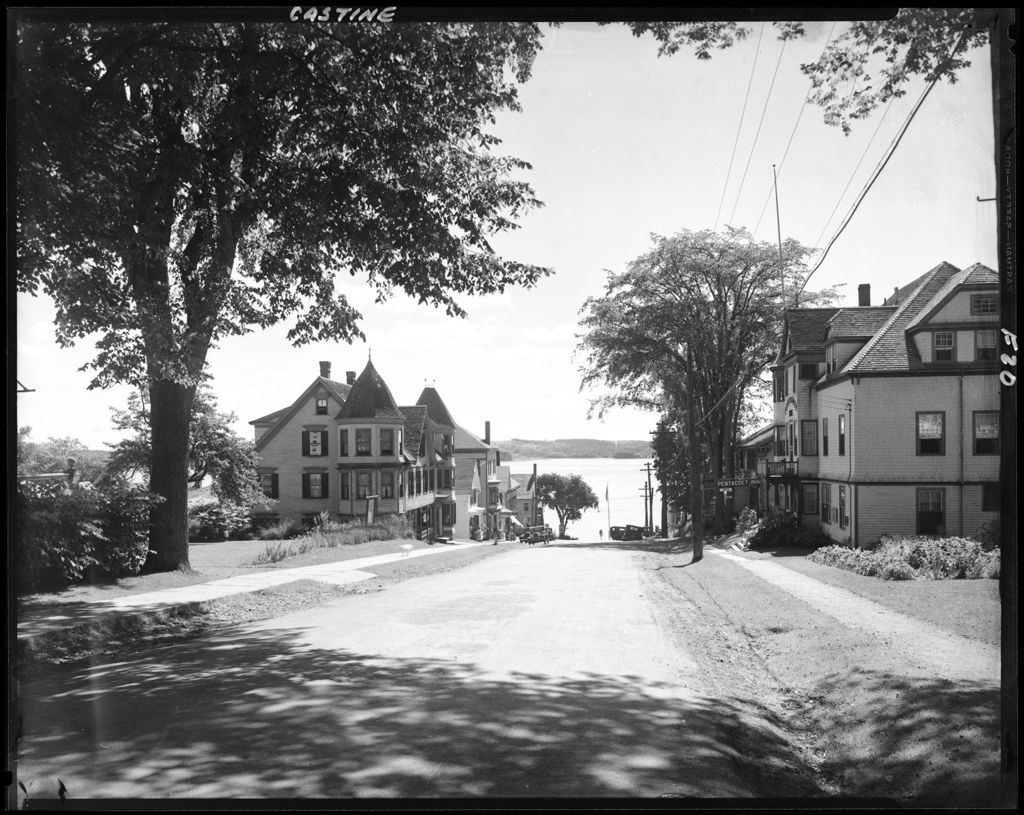 Miniature of Street In Castine Leading Down Toward Harbor