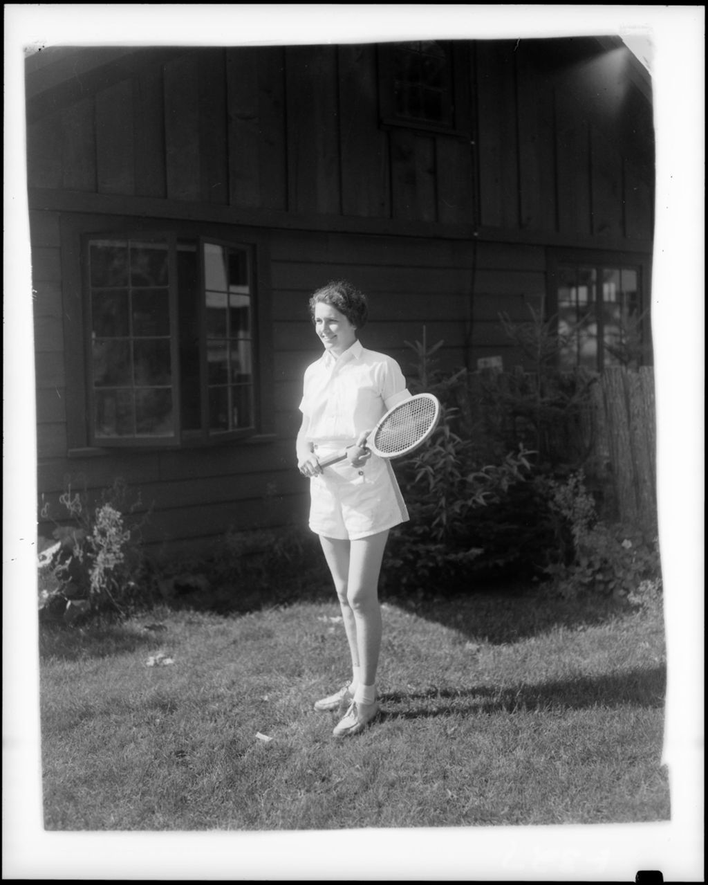Miniature of Young Woman Outfitted To Play Tennis, Nice Lighting
