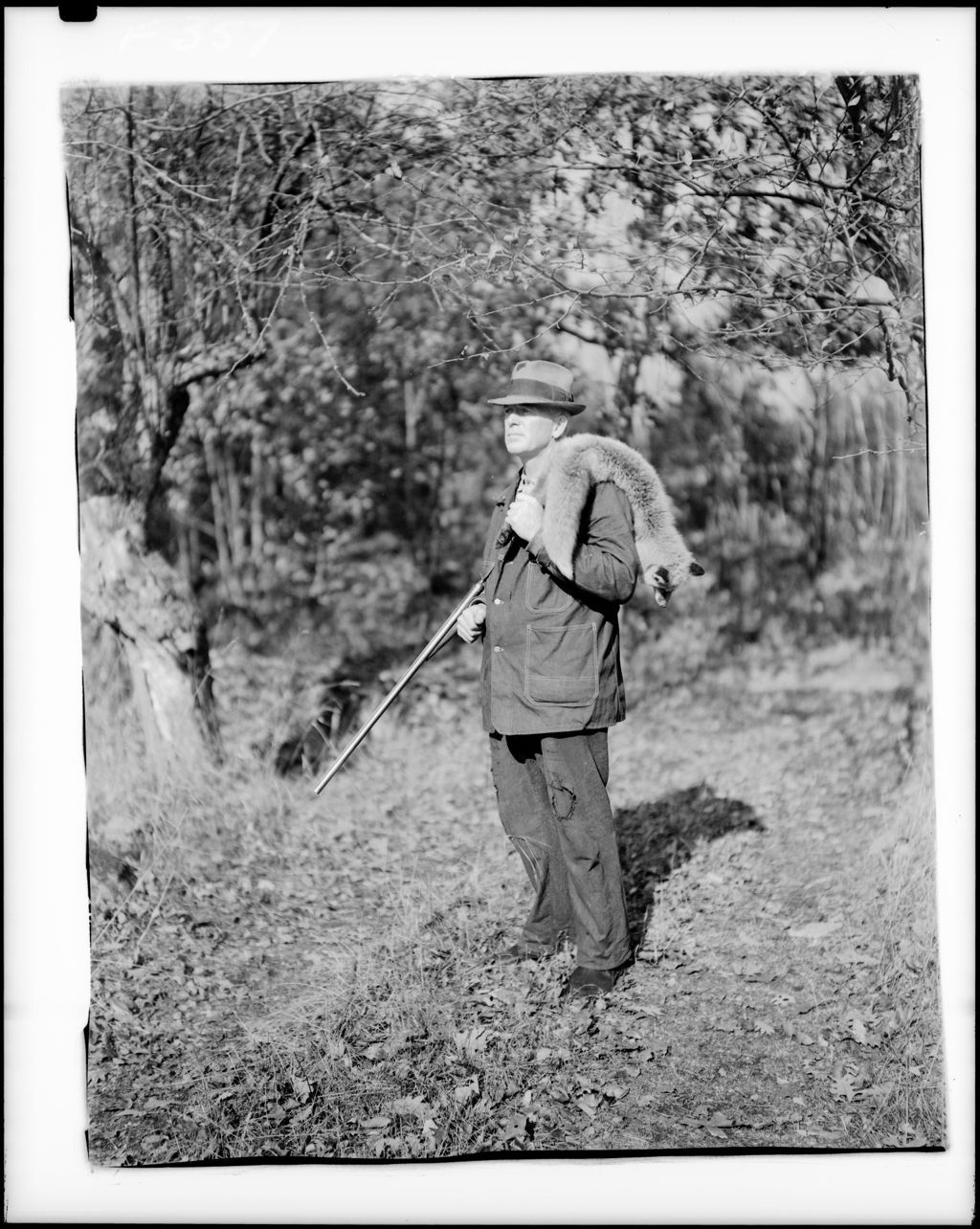Miniature of Hunter With A Dead Fox Slung Over His Shoulder