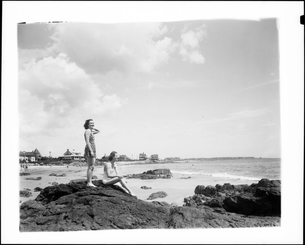 Miniature of Two Ladies Sitting On The Rocks