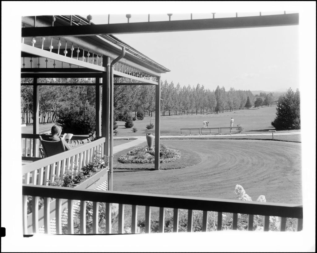 Miniature of Porch And Well Manicured Lawn Of A Hotel In Rangeley