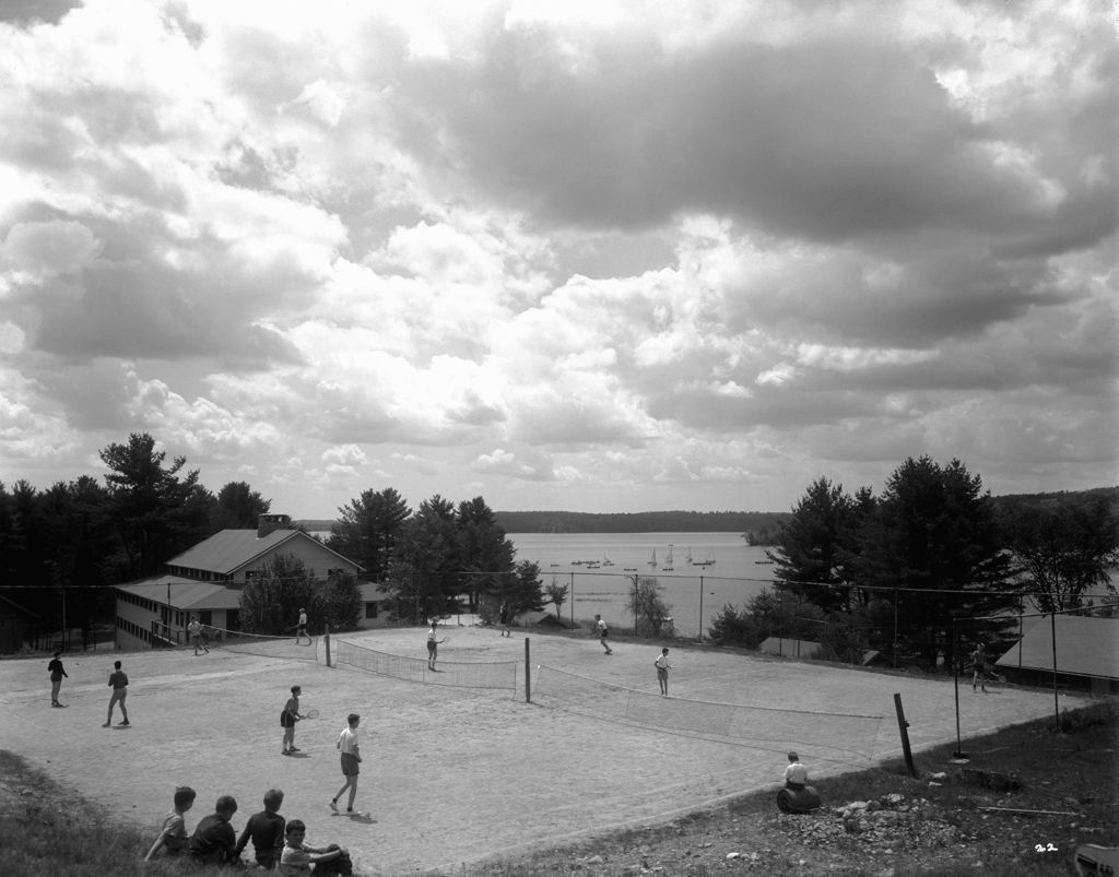 Miniature of Tennis Court At A Boys Camp