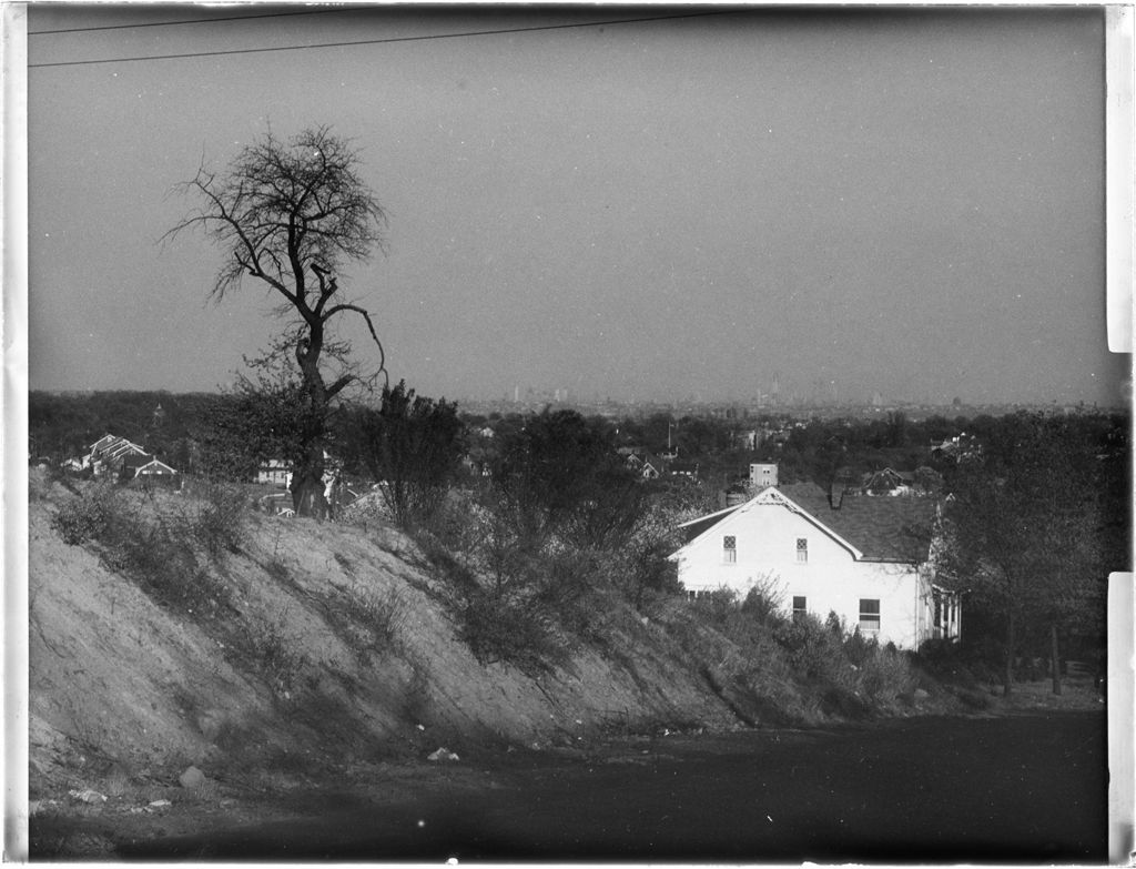 Miniature of View Of Houses In Suburban New Jersey With The New York Skyline In The Distance