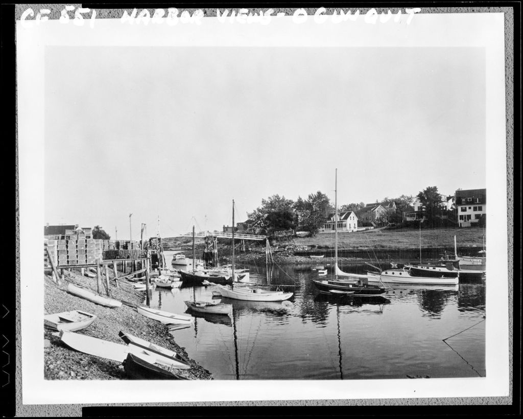 Miniature of Yachts Anchored In Harbor In Perkins Cove