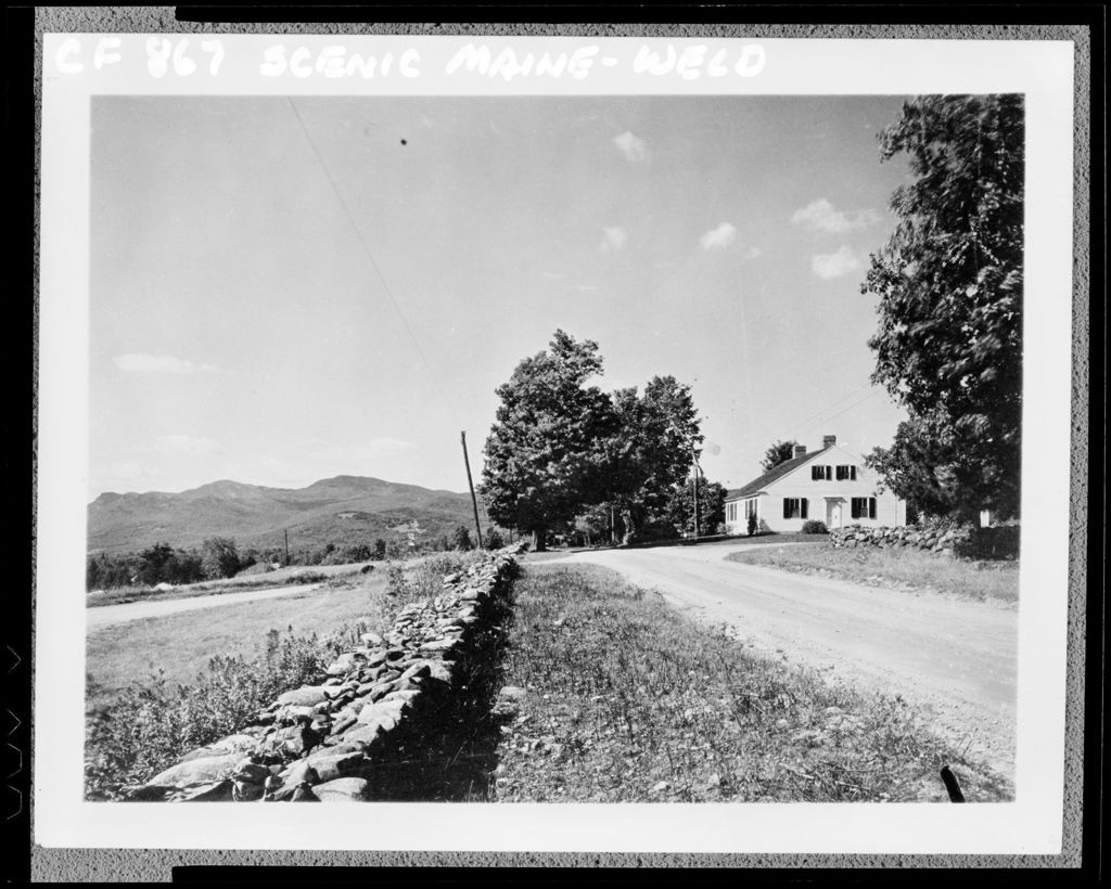 Miniature of Highway, Home, Stone Wall & Mountains