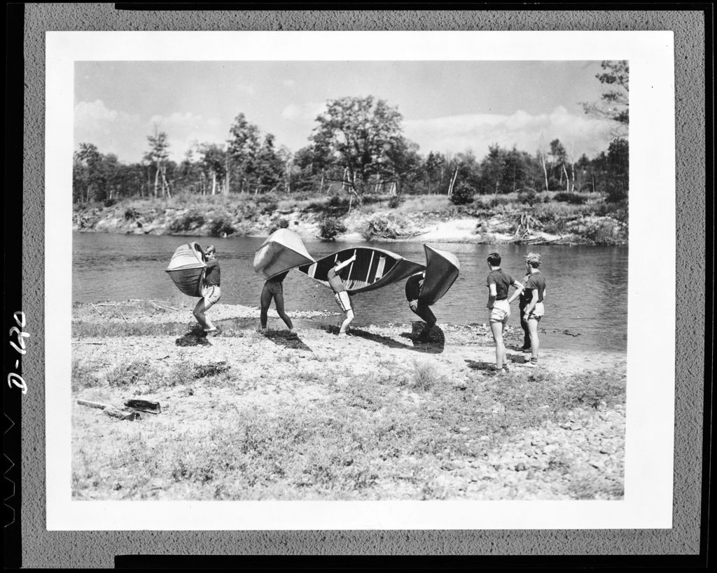 Miniature of Boys Carrying Canoes