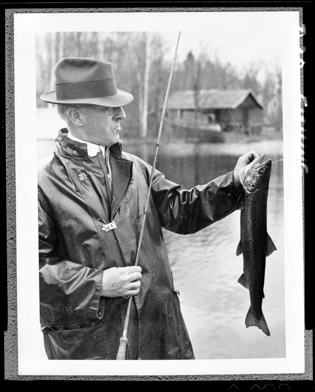 Miniature of Man Showing Off A Nice Salmon
