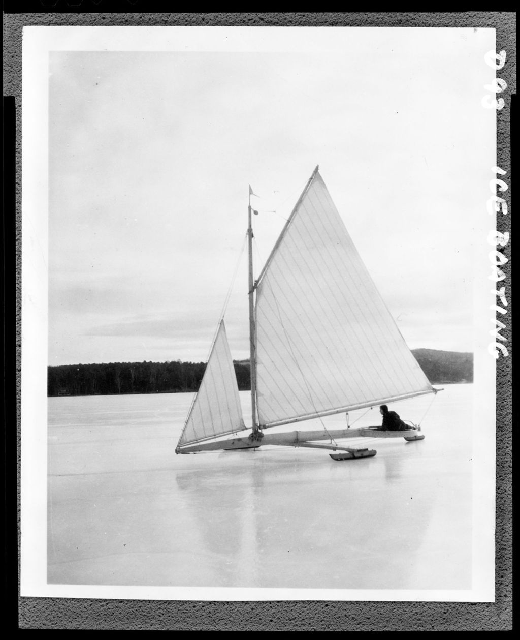 Miniature of Man On An Iceboat