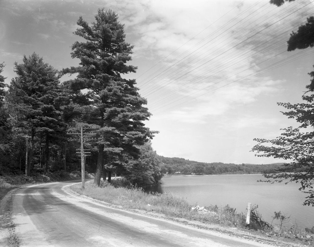 Miniature of Gravel Road Around Lake Shore In Waterford