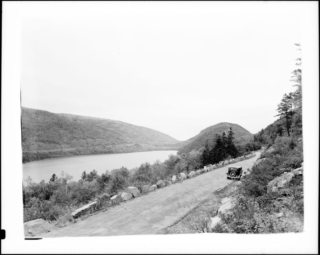 Miniature of Gravel Road Along Pond On Mount Desert Island