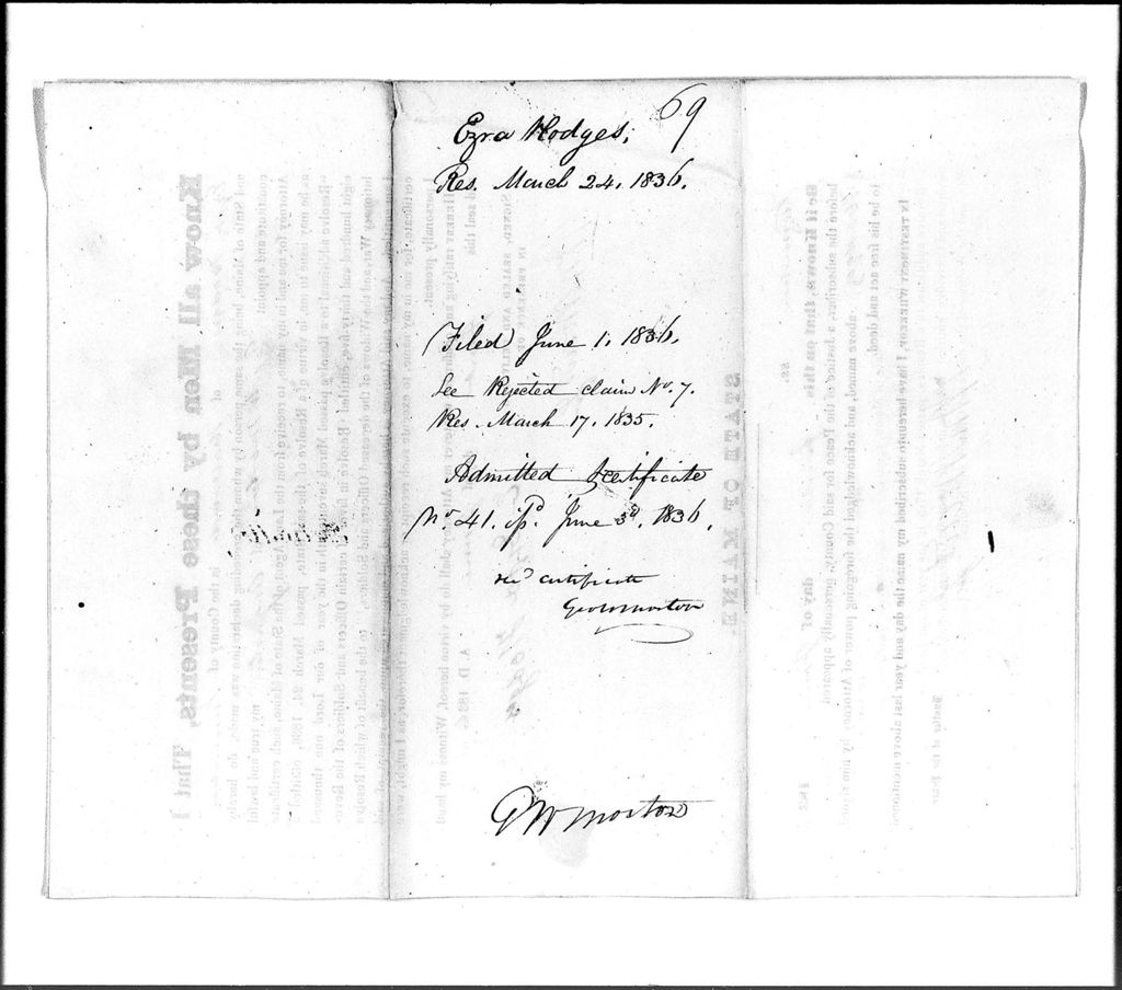 Miniature of Hodges, Ezra (Hallowell)