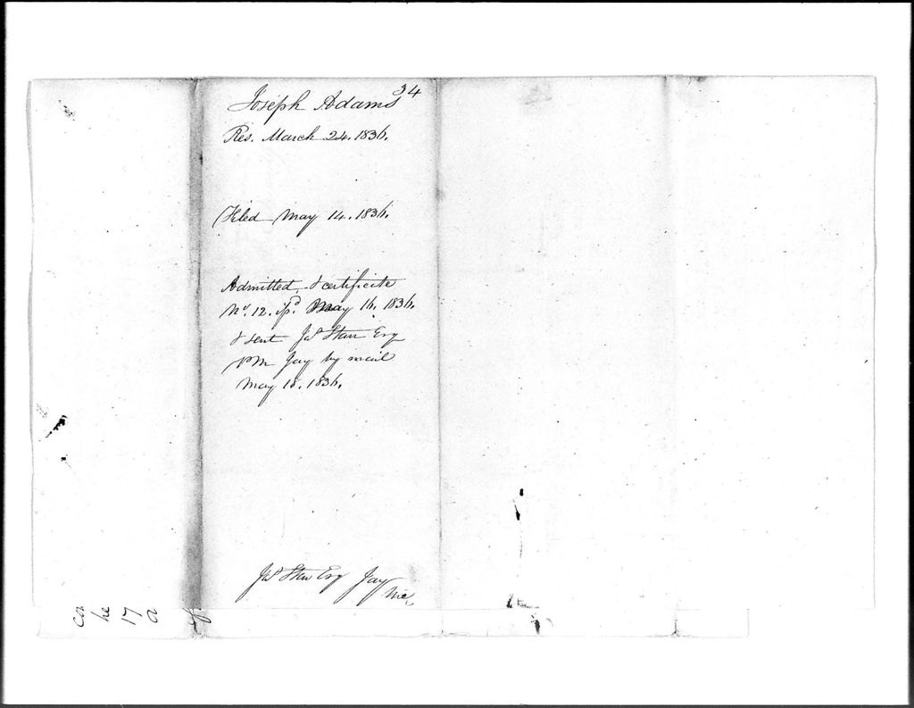 Miniature of Adams, Joseph (Jay)