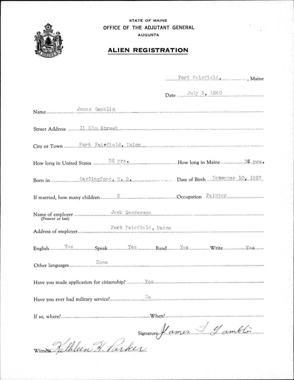 Alien Registration- Gamblin, James (Fort Fairfield, Aroostook County)