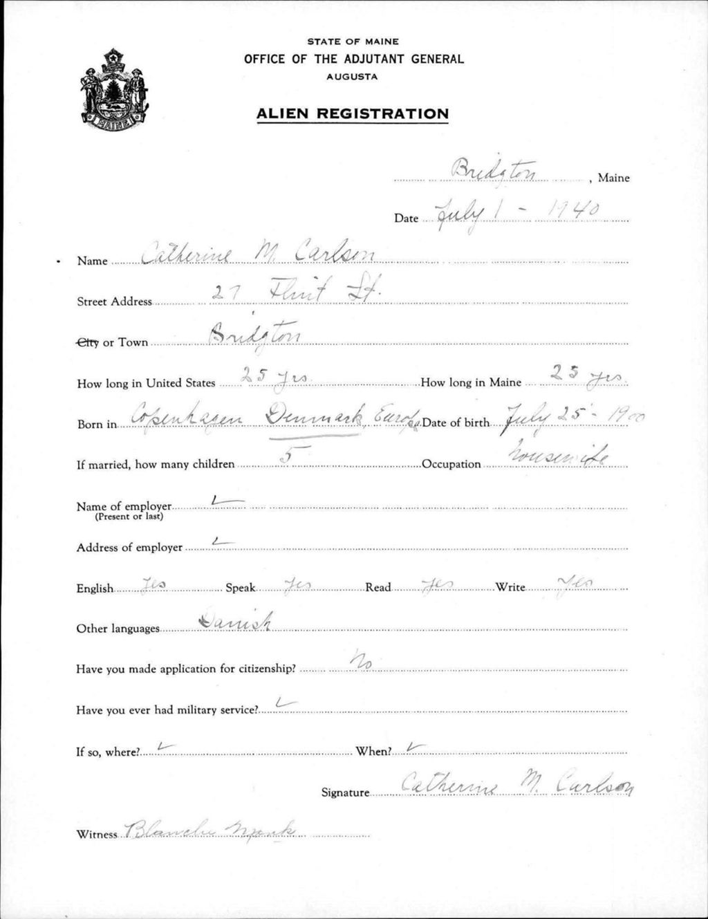 Alien Registration- Carlson, Catherine M. (Baldwin, Cumberland County)