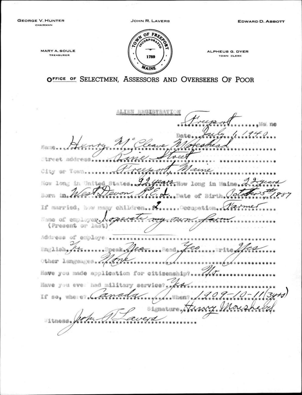 Alien Registration- Moreshead, Henry M. (Baldwin, Cumberland County)