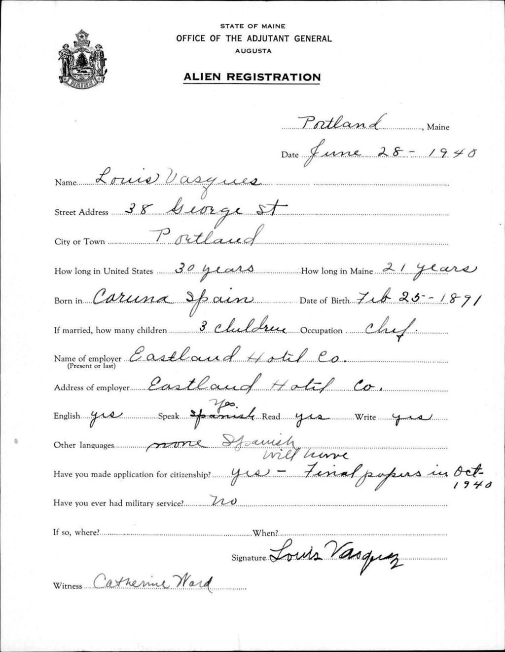 Alien Registration- Vasques, Louis (Portland, Cumberland County)