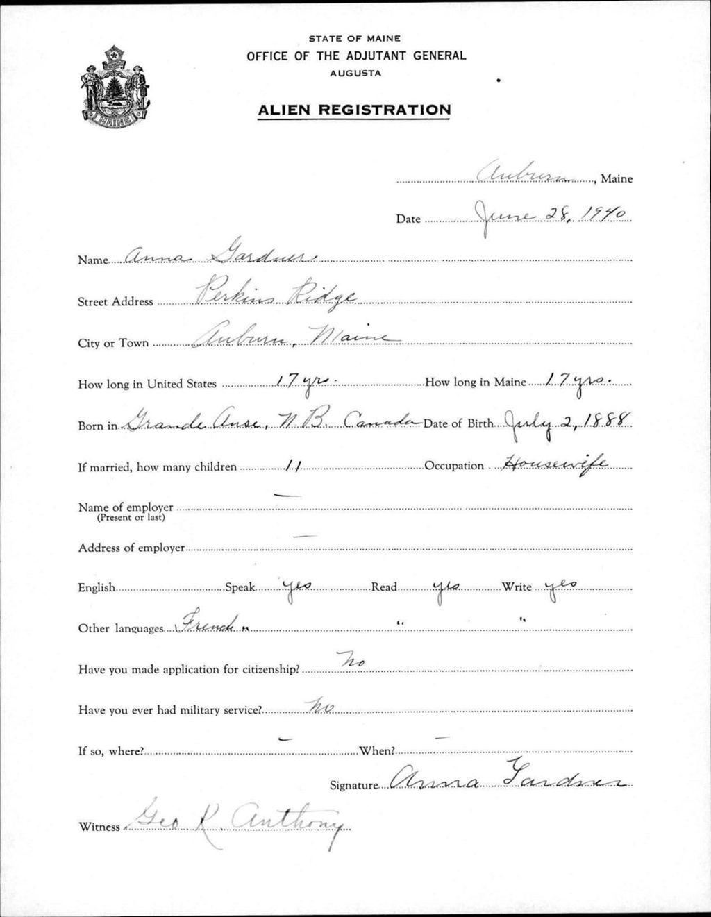 Alien Registration- Gardner, Anna (Auburn, Androscoggin County)